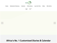 Tablet Screenshot of greencarddiary.co.bw